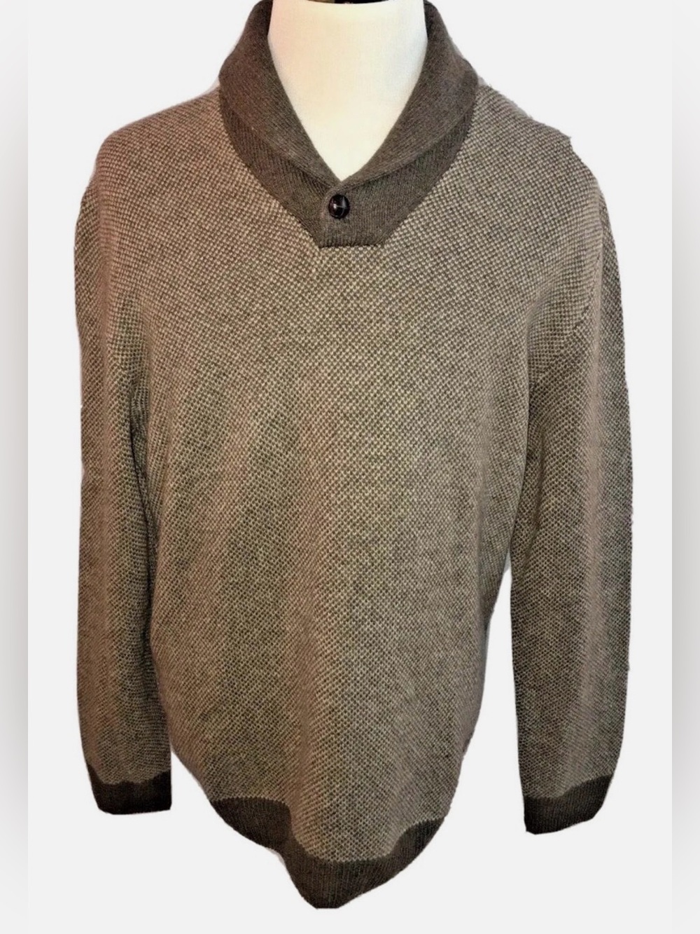 Jos. A. Bank L Executive Collection Sweater Shawl Collar Old Money Academia